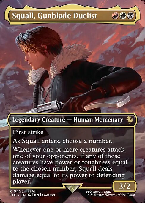 Squall, Gunblade Duelist // Final Fantasy Commander // FIC 453