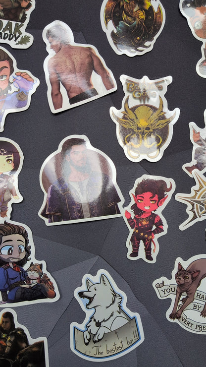 50 Baldur's Gate Stickers Assorted