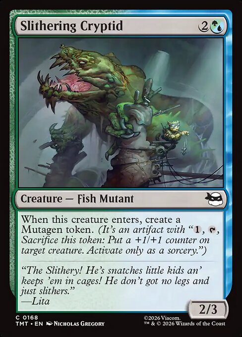 Slithering Cryptid // MTG // TMT 168