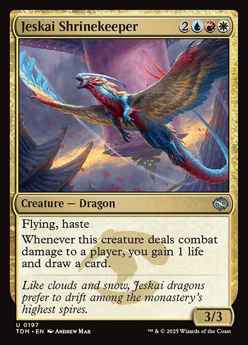 Jeskai Shrinekeeper // Tarkir: Dragonstorm // TDM 197