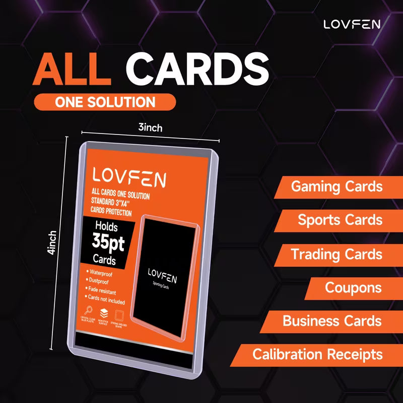 100 Toploaders + 100 Penny Sleeves 35pt 7 Cm X 10 Cm