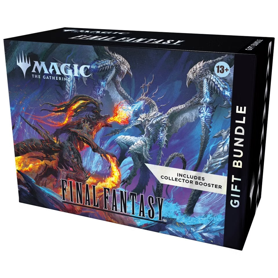 Magic: The Gathering - FINAL FANTASY Bundle: Gift Edition

(Deluxe Bundle with 1 Collector Booster, 9 Play Boosters, 32 Lands, 2 Extended-Art Cards + Exclusive Accessories)