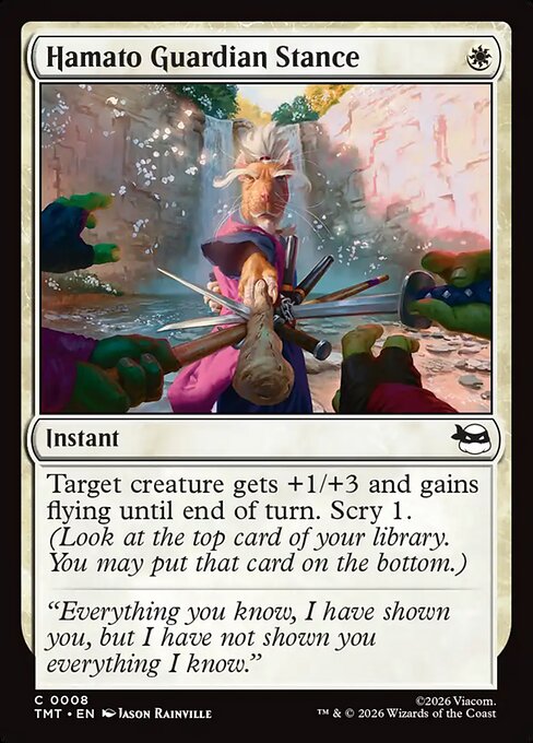 Hamato Guardian Stance // MTG // TMT 8