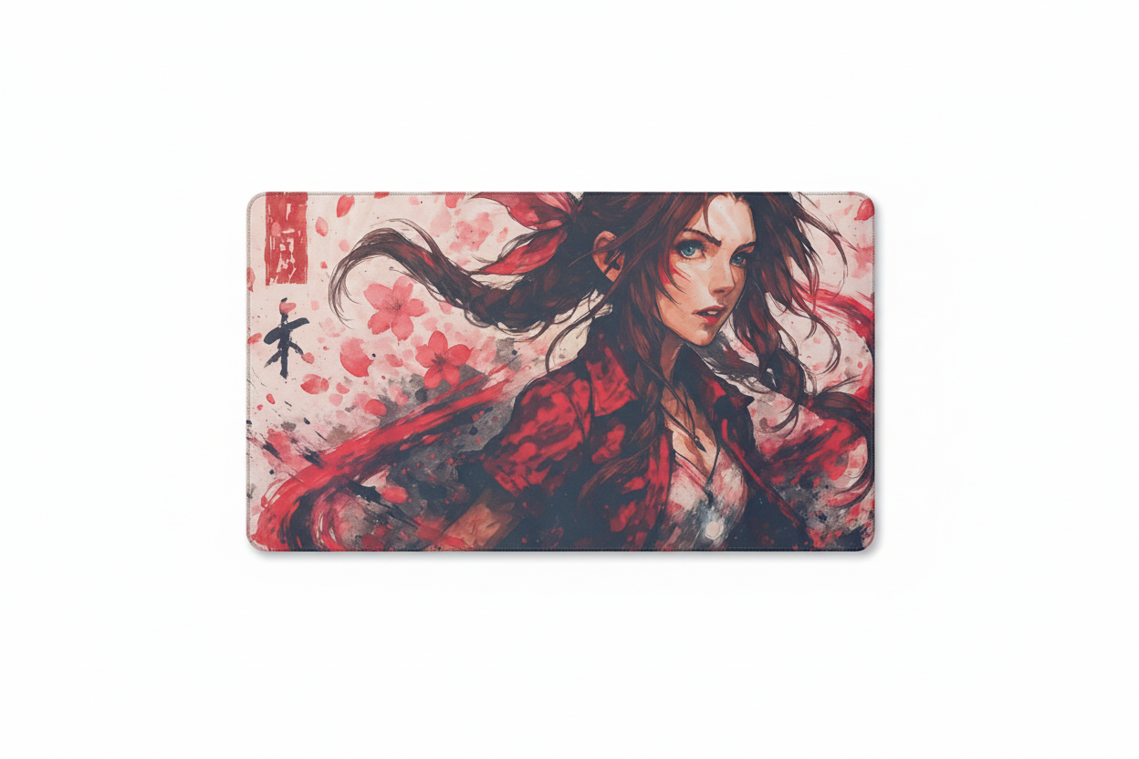 Aerith Gainsborough Playmat Final Fantasy VII 61x35cm Stitched
