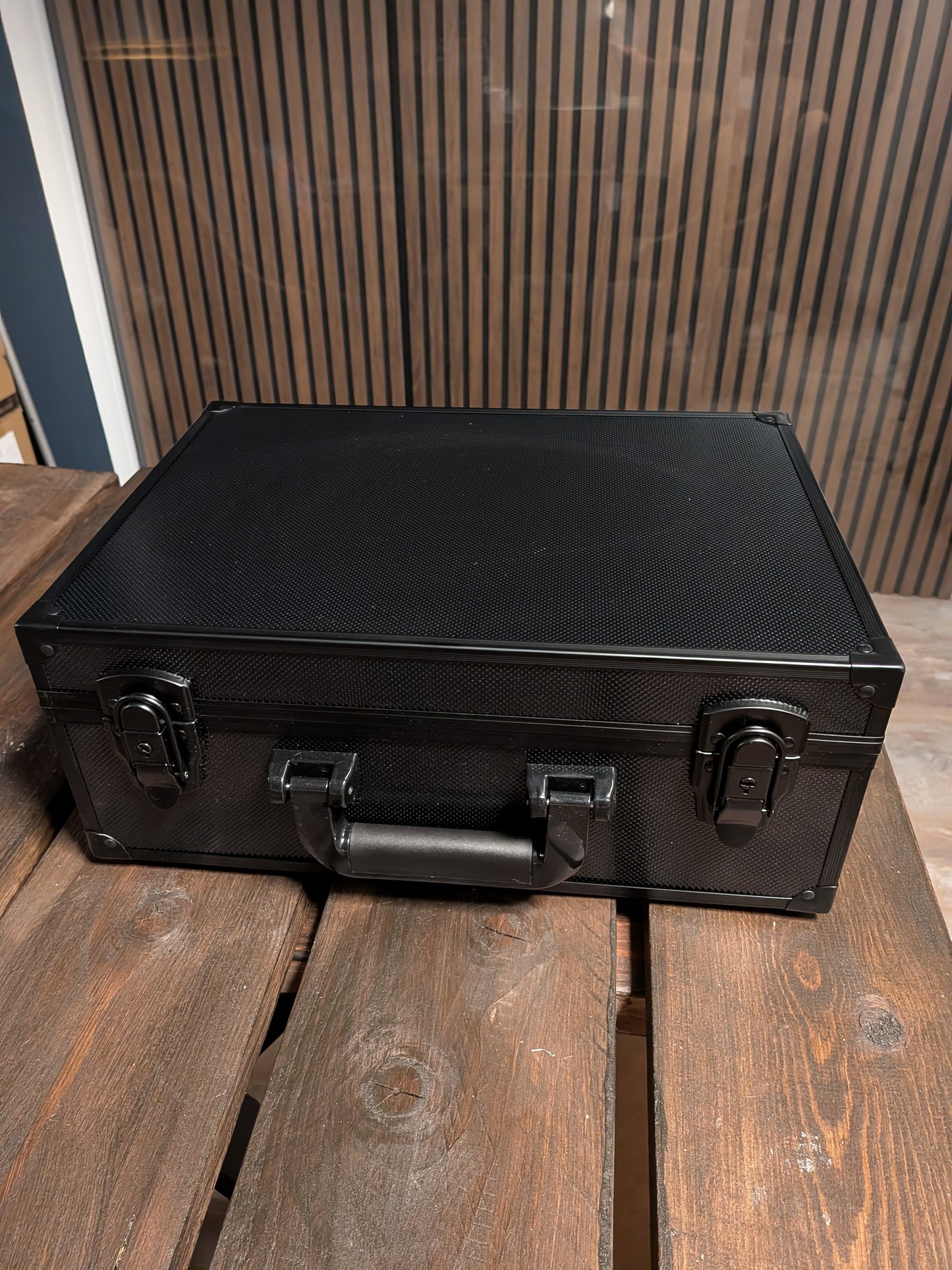 Black Aluminium Trading Card Storage Case