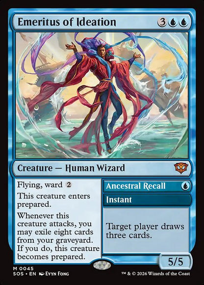 Emeritus of Ideation // Ancestral Recall // Secrets of Strixhaven // SOS 45