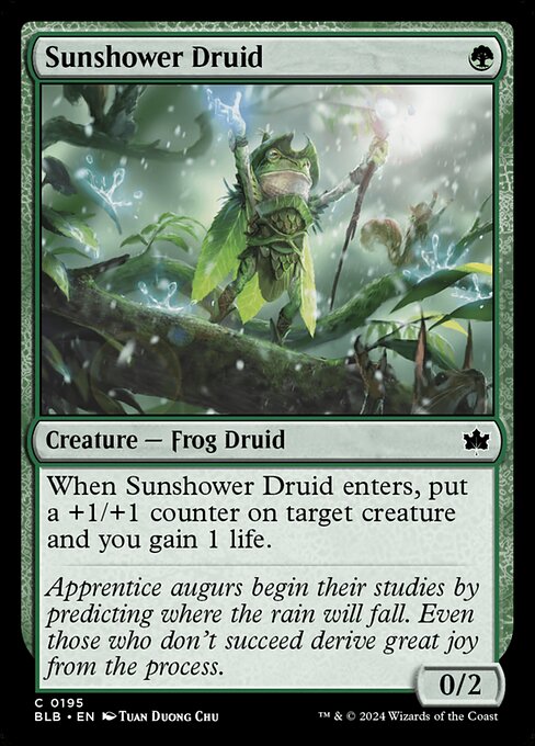 Sunshower Druid // Bloomburrow // BLB 195