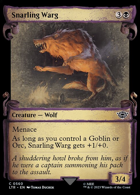 Snarling Warg // The Lord of the Rings: Tales of Middle-earth // LTR 560