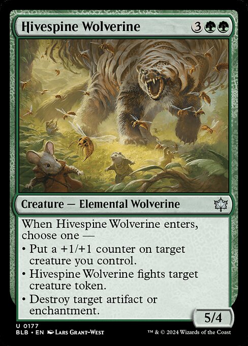Hivespine Wolverine // Bloomburrow // BLB 177