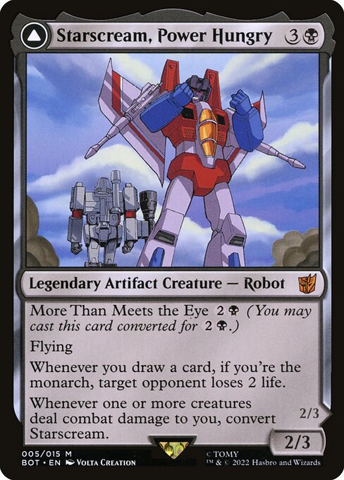 Starscream, Power Hungry // Starscream, Seeker Leader // Transformers // BOT 5