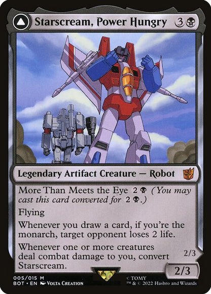 Starscream, Power Hungry // Starscream, Seeker Leader // Transformers // BOT 5