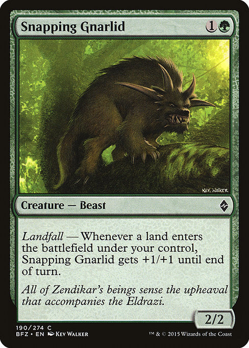 Snapping Gnarlid // Battle for Zendikar // BFZ 190