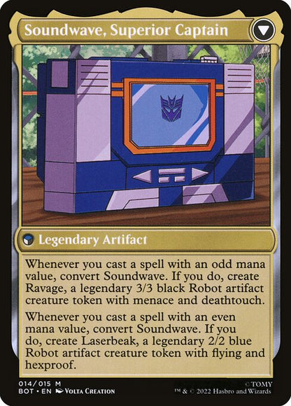 Soundwave, Sonic Spy // Soundwave, Superior Captain // Transformers // BOT 14