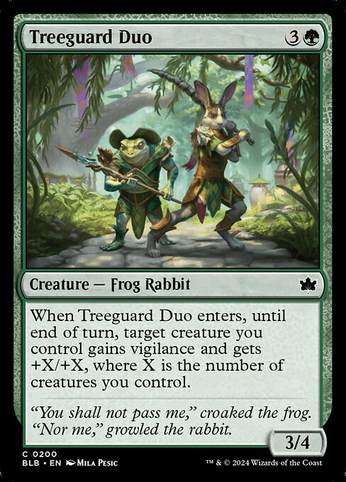 Treeguard Duo // Bloomburrow // BLB 200