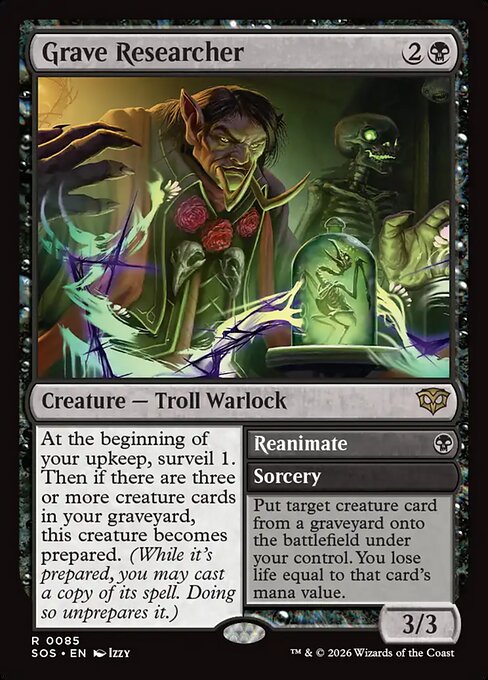 Grave Researcher // Reanimate // Secrets of Strixhaven // SOS 85