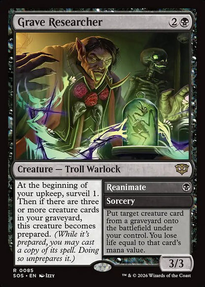 Grave Researcher // Reanimate // Secrets of Strixhaven // SOS 85