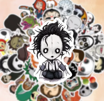 50 Horror Villain Stickers