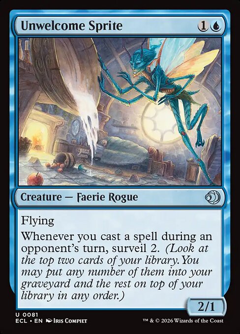 Unwelcome Sprite // Lorwyn Eclipsed // ECL 81