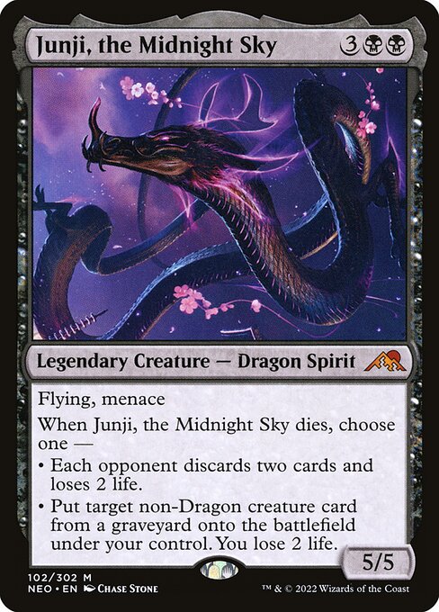 Junji, the Midnight Sky // Kamigawa: Neon Dynasty // NEO 102