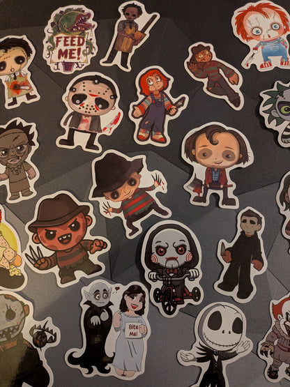 50 Horror Villain Stickers