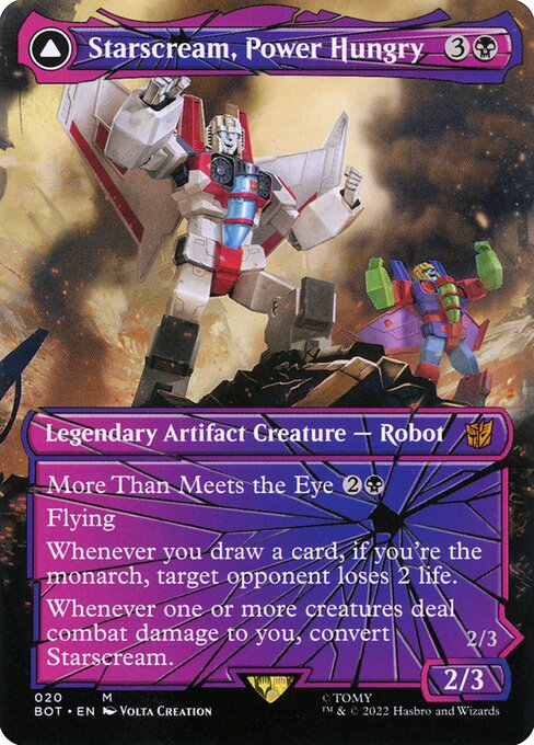 Starscream, Power Hungry // Starscream, Seeker Leader // Transformers // BOT 20