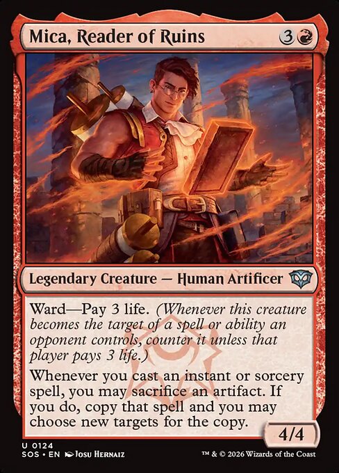 Mica, Reader of Ruins // Secrets of Strixhaven // SOS 124