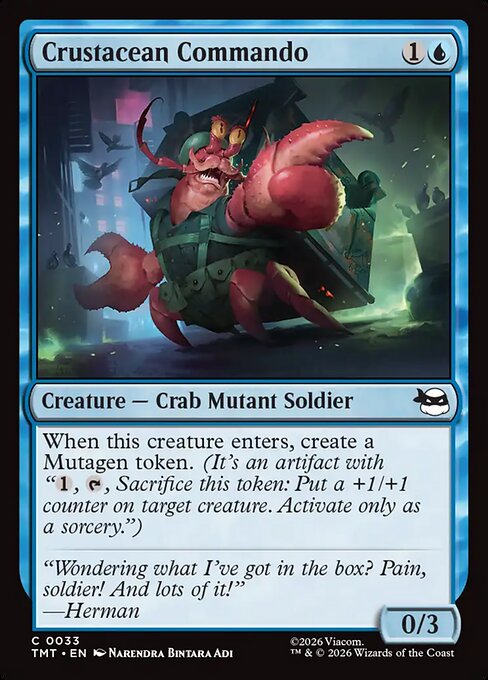Crustacean Commando // MTG // TMT 33