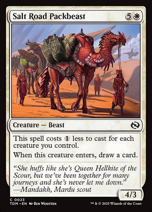Salt Road Packbeast // Tarkir: Dragonstorm // TDM 23