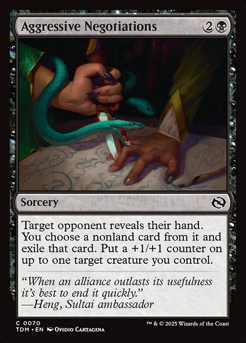 Aggressive Negotiations // Tarkir: Dragonstorm // TDM 70