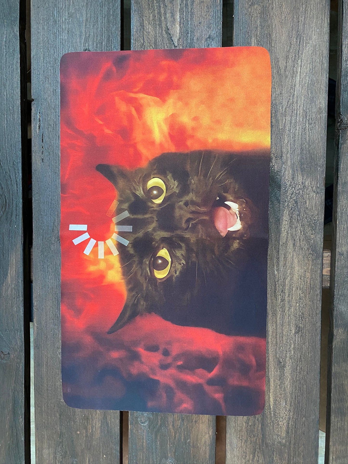 Angry Buffering Cat Playmat 60x35cm