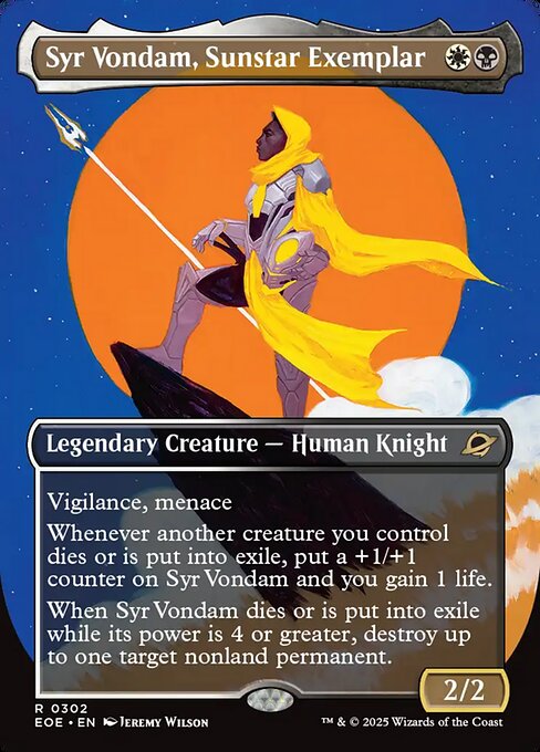 Syr Vondam, Sunstar Exemplar // Edge of Eternities // EOE 302