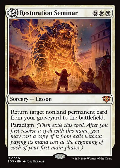 Restoration Seminar // Secrets of Strixhaven // SOS 30