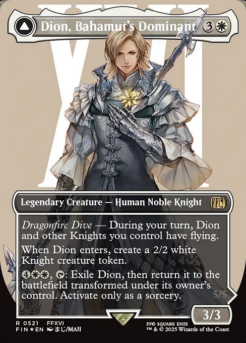 Dion, Bahamut's Dominant // Bahamut, Warden of Light // Final Fantasy // FIN 521