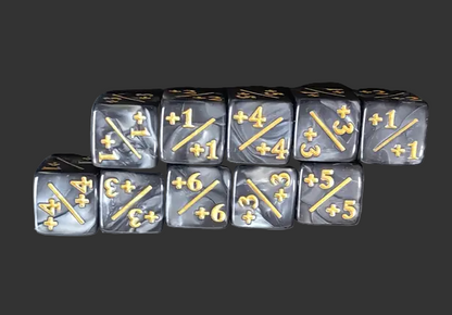 Set of 10 +1/+1 Counters or -1/-1 Counters Magic the Gathering Dice