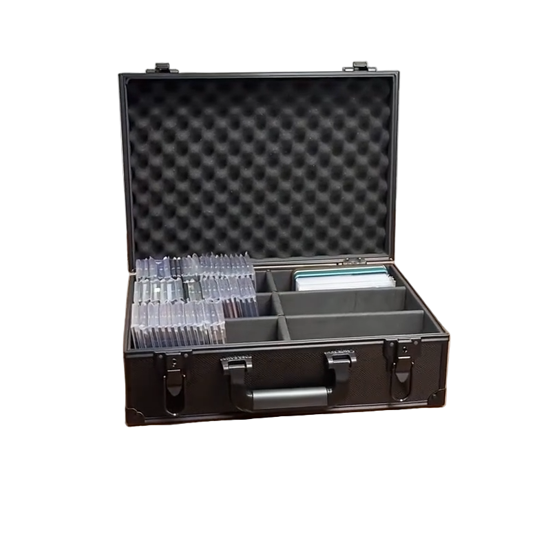 Black Metal Lockable Storage Case - Holds up to 12 Deck Boxes