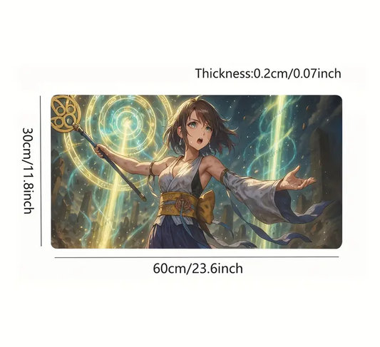 Lady Yuna Summoner Final Fantasy X Playmat 30x60cm