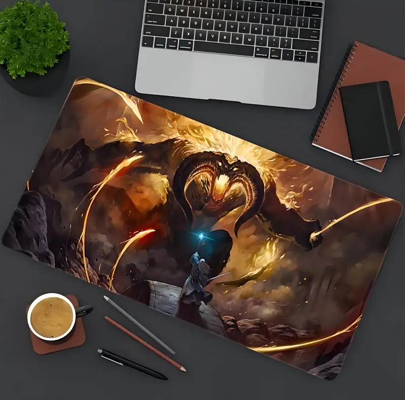 You Shall Not Pass Gandalf Balrog Playmat 30x60cm