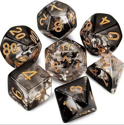Set of 7 Dice - Crystal Haze