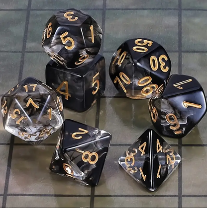 Set of 7 Dice - Crystal Haze