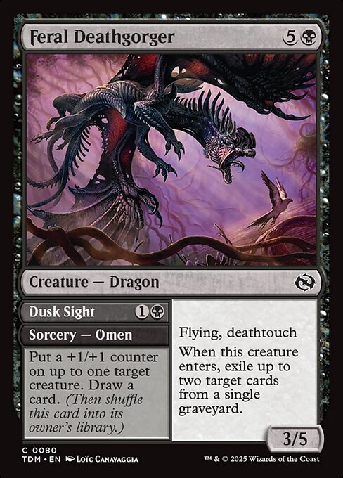 Feral Deathgorger // Dusk Sight // Tarkir: Dragonstorm // TDM 80