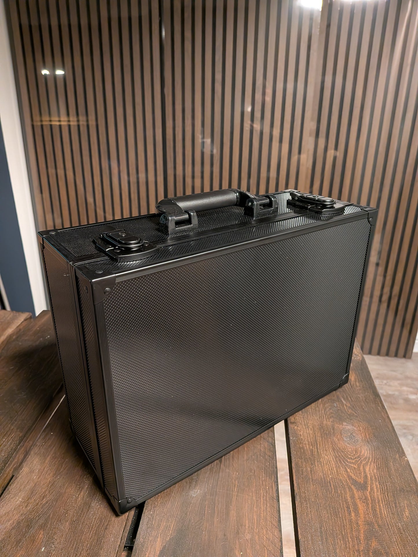 Black Aluminium Trading Card Storage Case