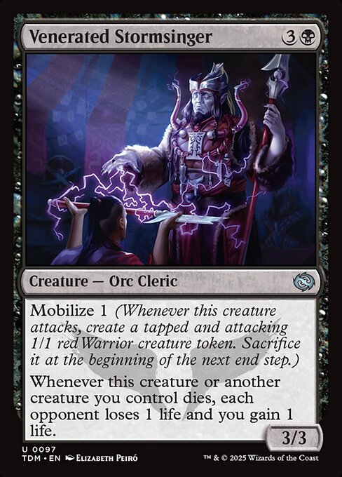 Venerated Stormsinger // Tarkir: Dragonstorm // TDM 97