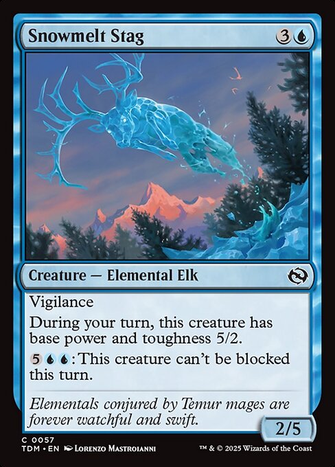 Snowmelt Stag // Tarkir: Dragonstorm // TDM 57