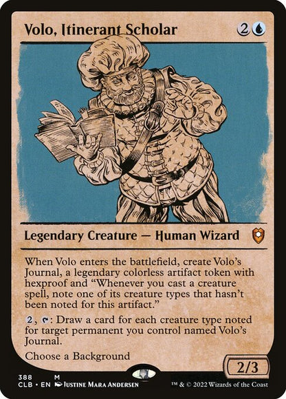 Volo, Itinerant Scholar // Commander Legends: Battle for Baldur's Gate // CLB 388
