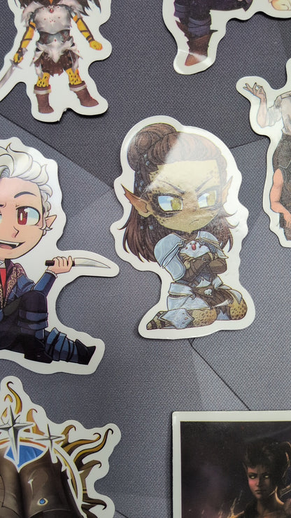 50 Baldur's Gate Stickers Assorted