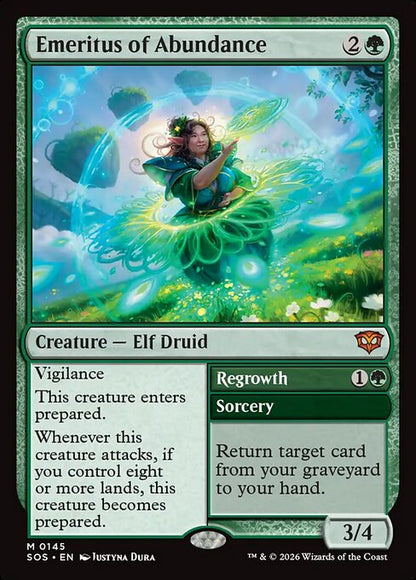 Emeritus of Abundance // Regrowth // Secrets of Strixhaven // SOS 145