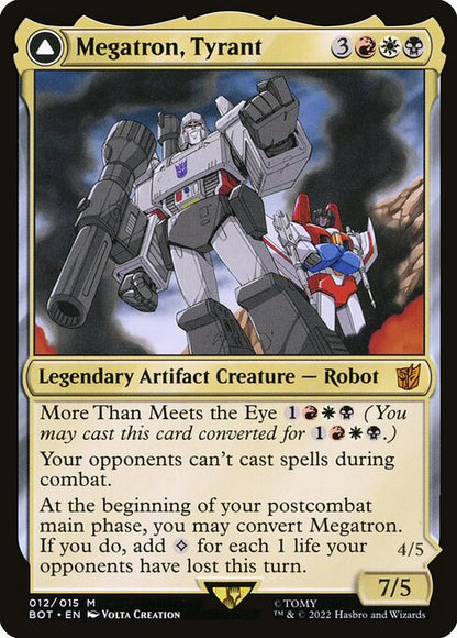 Megatron, Tyrant // Megatron, Destructive Force // Transformers // BOT 12