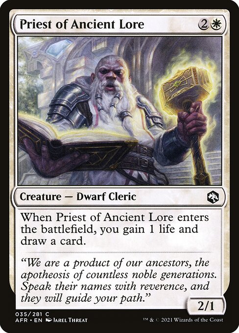 Priest of Ancient Lore // Adventures in the Forgotten Realms // AFR 35