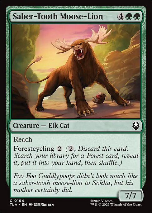 Saber-Tooth Moose-Lion // Avatar: The Last Airbender // TLA 194