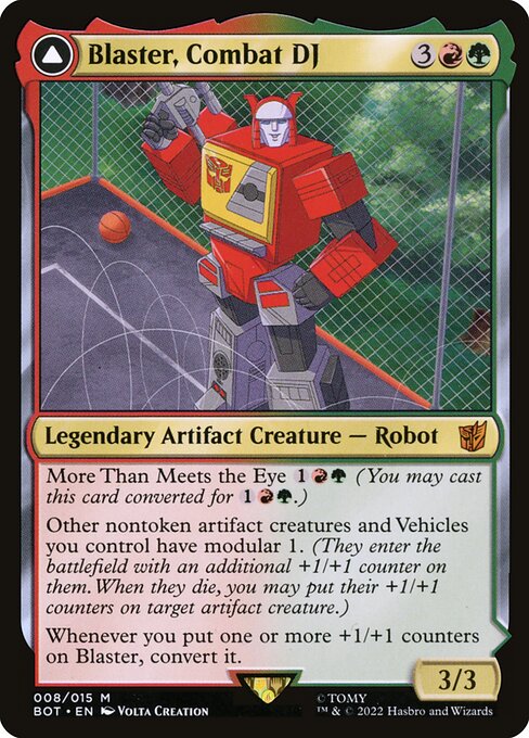 Blaster, Combat DJ // Blaster, Morale Booster // Transformers // BOT 8